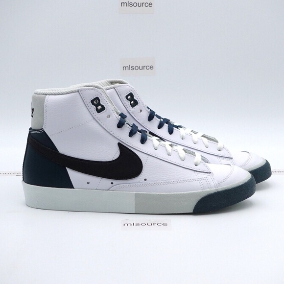 NEW Nike Blazer Mid '77 Premium Remix Split Sneakers FB8889-100 White - Picture 2 of 16
